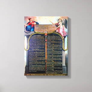 Lienzo Declaration of Rights the of Usted and Citizen the