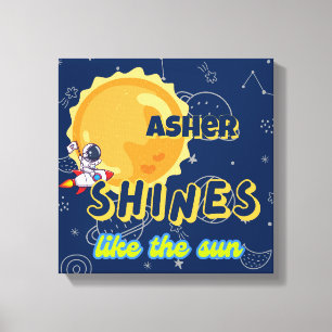 Lienzo Deco de enfermería personalizada de afirmación de 