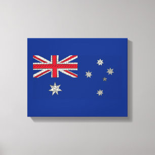 Lienzo Decorativo de la bandera australiana