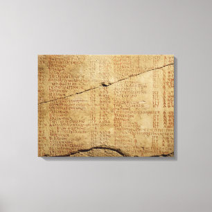 Lienzo Decreto del emperador Diocletian