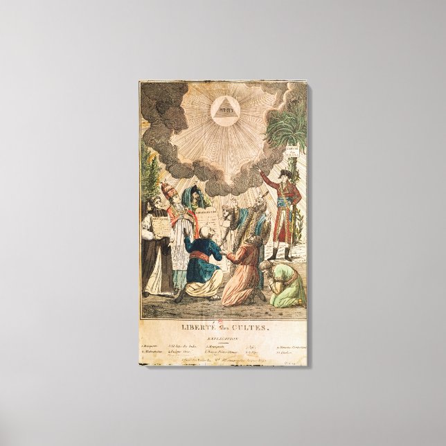 Lienzo Decreto por el que se instituye la libertad de cul (Anverso)