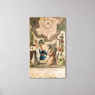 Lienzo Decreto que instituye la libertad de culto