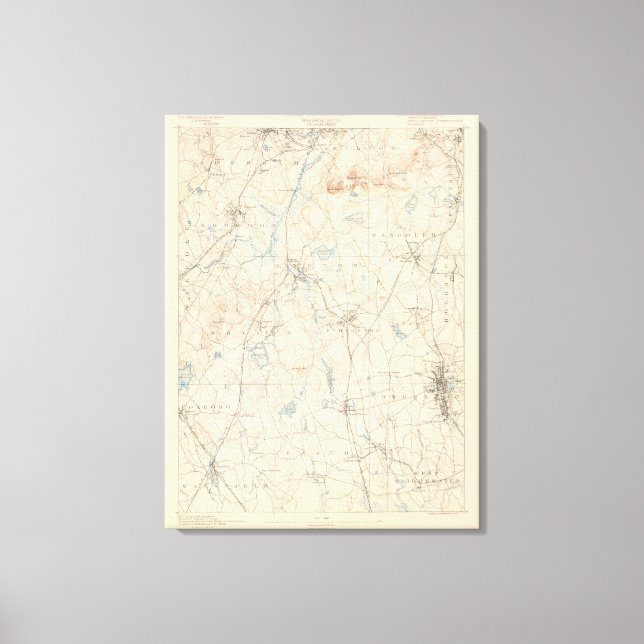 Lienzo Dedham, Massachusetts (Anverso)