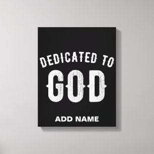 LIENZO DEDICADO A DIOS PERSONALIZABLE GUAY TEXTO BLANCO