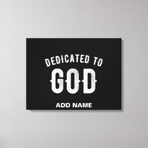 LIENZO DEDICADO A DIOS PERSONALIZABLE GUAY TEXTO BLANCO
