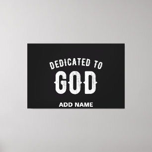 LIENZO DEDICADO A DIOS PERSONALIZABLE GUAY TEXTO BLANCO