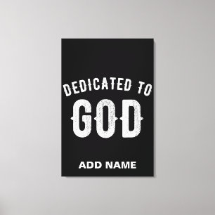 LIENZO DEDICADO A DIOS PERSONALIZABLE GUAY TEXTO BLANCO