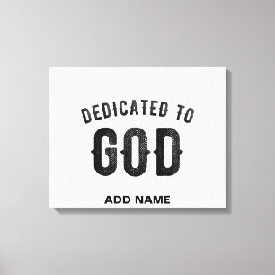 LIENZO DEDICADO A DIOS PERSONALIZABLE GUAY TEXTO NEGRO