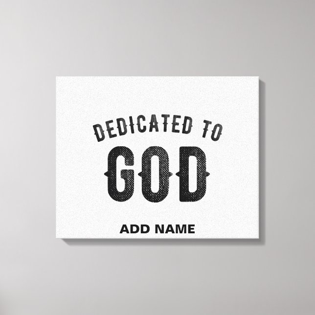 LIENZO DEDICADO A DIOS PERSONALIZABLE GUAY TEXTO NEGRO (Anverso)
