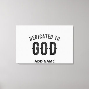 LIENZO DEDICADO A DIOS PERSONALIZABLE GUAY TEXTO NEGRO