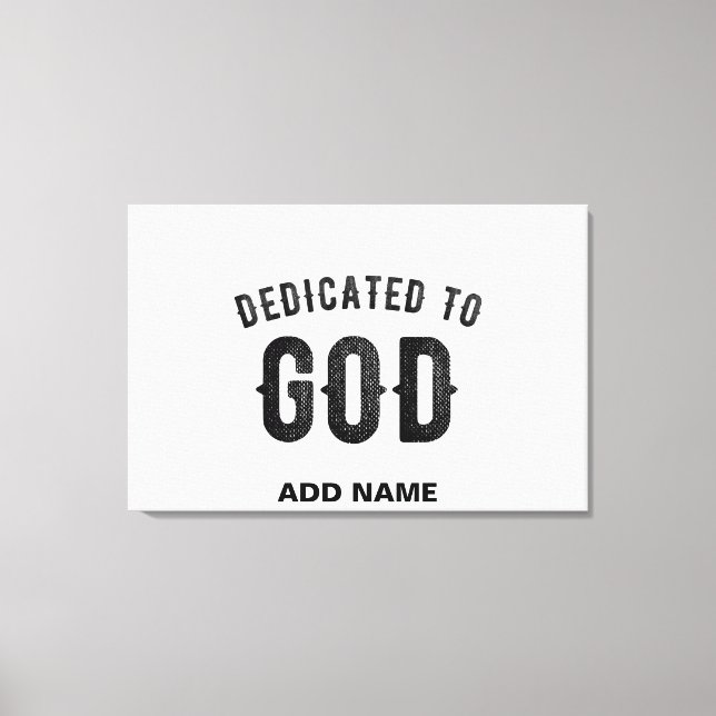 LIENZO DEDICADO A DIOS PERSONALIZABLE GUAY TEXTO NEGRO (Anverso)