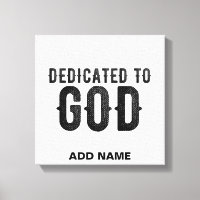 DEDICADO A DIOS PERSONALIZABLE GUAY TEXTO NEGRO