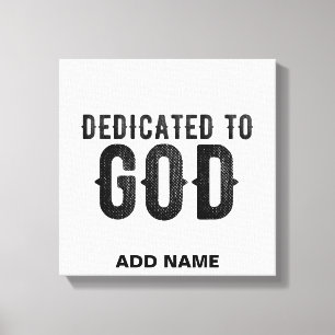 LIENZO DEDICADO A DIOS PERSONALIZABLE GUAY TEXTO NEGRO