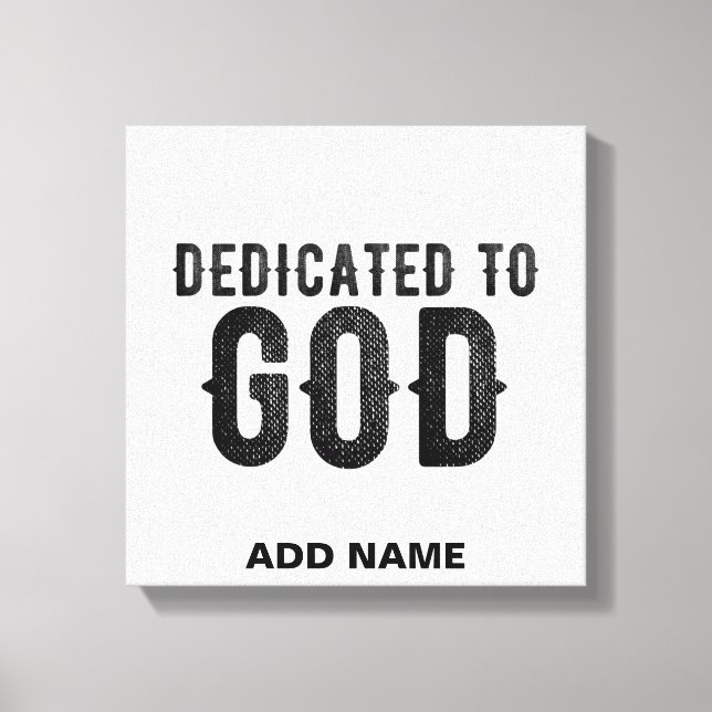 LIENZO DEDICADO A DIOS PERSONALIZABLE GUAY TEXTO NEGRO (Anverso)
