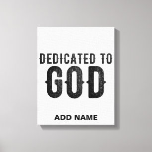 LIENZO DEDICADO A DIOS PERSONALIZABLE GUAY TEXTO NEGRO