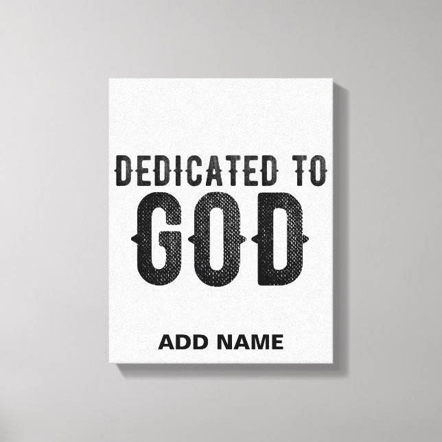 LIENZO DEDICADO A DIOS PERSONALIZABLE GUAY TEXTO NEGRO (Anverso)