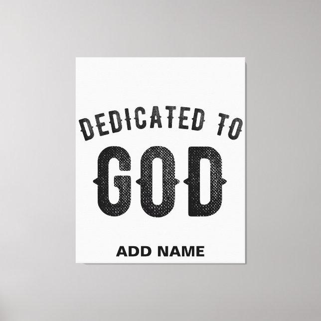 LIENZO DEDICADO A DIOS PERSONALIZABLE GUAY TEXTO NEGRO (Anverso)