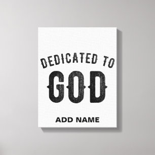 LIENZO DEDICADO A DIOS PERSONALIZABLE GUAY TEXTO NEGRO