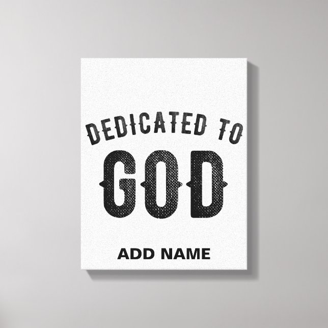 LIENZO DEDICADO A DIOS PERSONALIZABLE GUAY TEXTO NEGRO (Anverso)