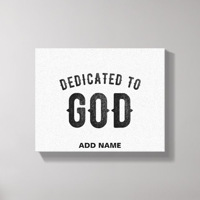 LIENZO DEDICADO A DIOS PERSONALIZABLE GUAY TEXTO NEGRO (Anverso)