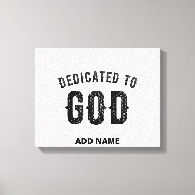 LIENZO DEDICADO A DIOS PERSONALIZABLE GUAY TEXTO NEGRO (Anverso)