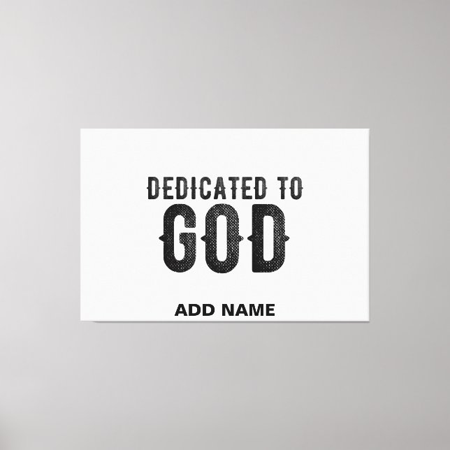 LIENZO DEDICADO A DIOS PERSONALIZABLE GUAY TEXTO NEGRO (Anverso)