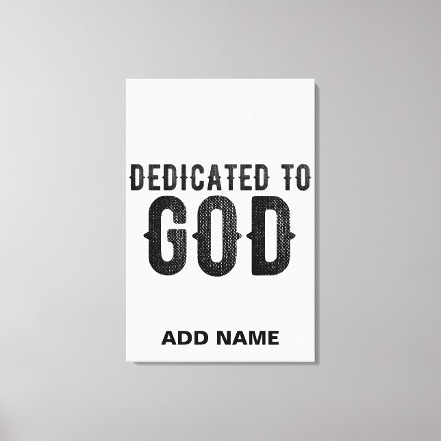 LIENZO DEDICADO A DIOS PERSONALIZABLE GUAY TEXTO NEGRO (Anverso)