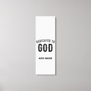LIENZO DEDICADO A DIOS TEXTO NEGRO PERSONALIZABLE GENIAL