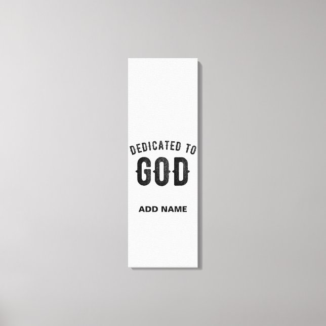 LIENZO DEDICADO A DIOS TEXTO NEGRO PERSONALIZABLE GENIAL (Anverso)
