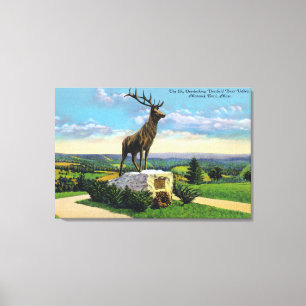 Lienzo Deerfield River Valley en rastro del Mohawk