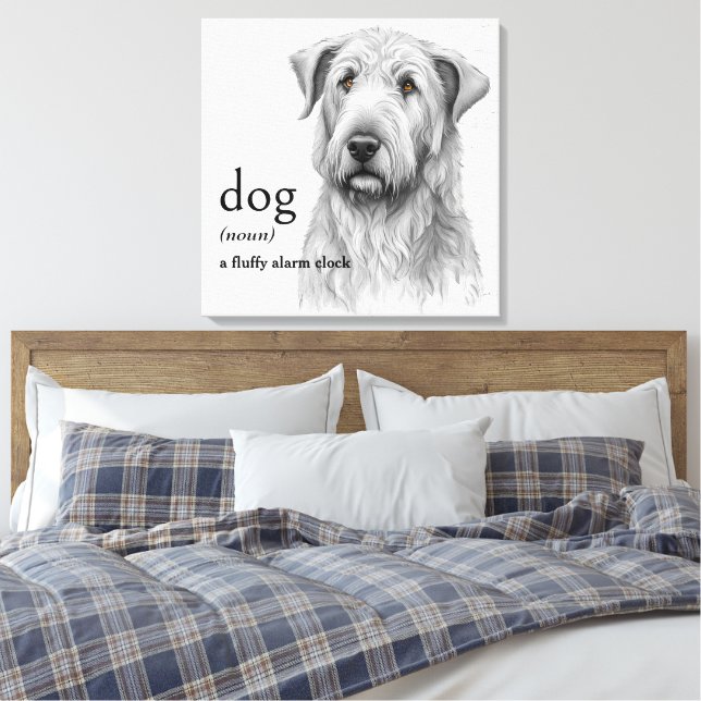 Lienzo Definición del diccionario para PERRO (Insitu(Dormitorio))