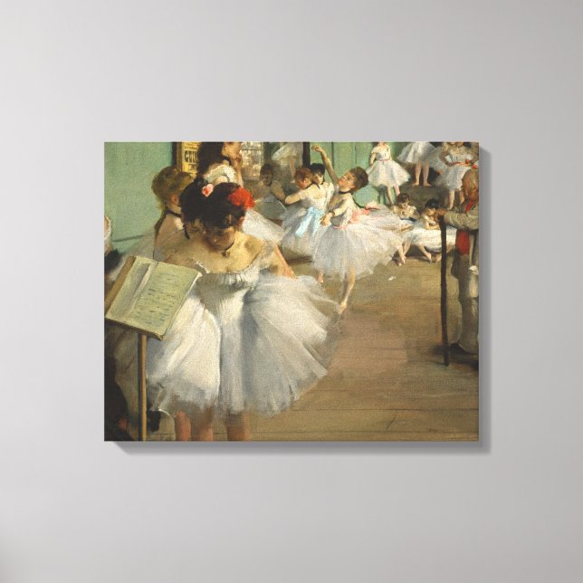 Lienzo Degas Dance Class Ballet Bailarines Ballerina Art (Anverso)