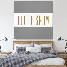 DEJA QUE NIEVE Divertidas Rayas Modernas Grises y 