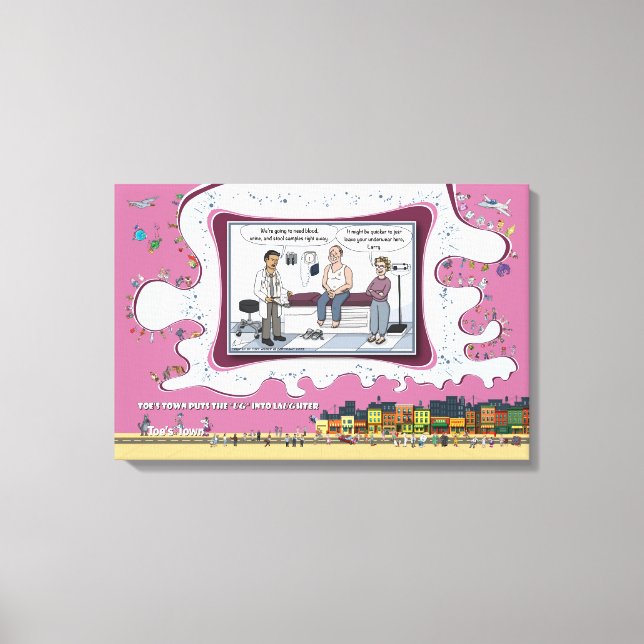 Lienzo Deja tu ropa interior | Recupérate 24x16 (Anverso)