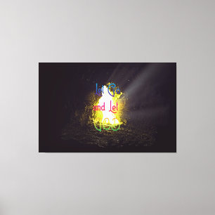 Lienzo Dejar que Dios inspire la cita