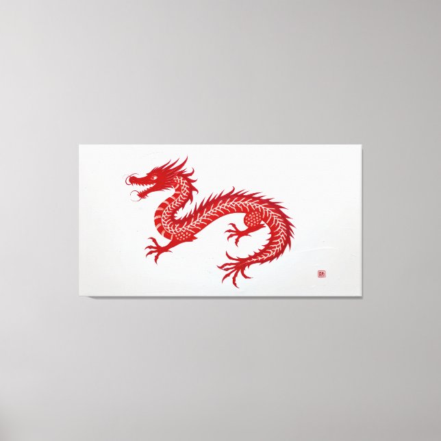 Lienzo del Dragón Rojo (Anverso)