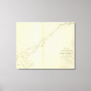 Lienzo Del este. Extremo de St. Lorenzo del lago Ontario