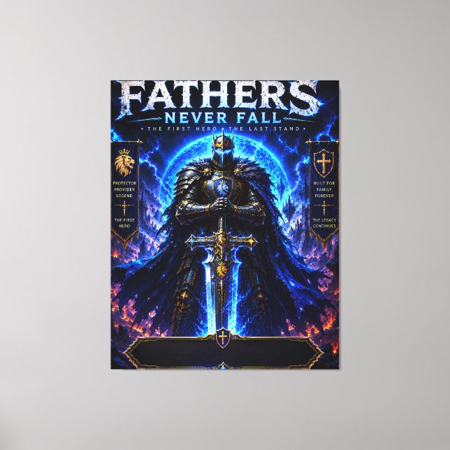 Lienzo del legendario caballero padre (Anverso)