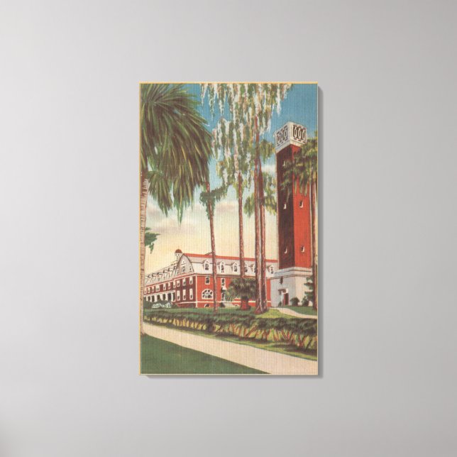Lienzo Deland, Florida - Vista de la Universidad Stetson (Anverso)