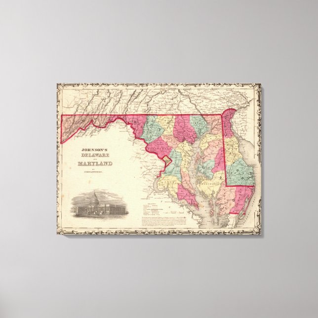 Lienzo Delaware y Maryland (Anverso)