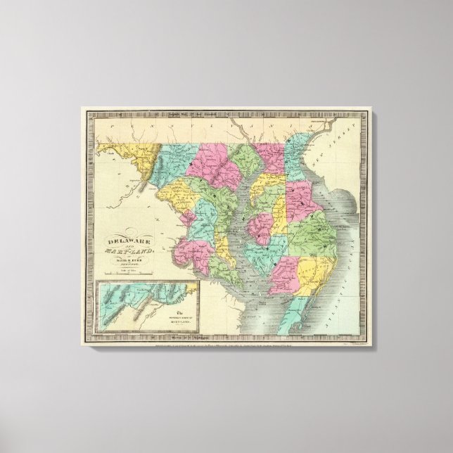 Lienzo Delaware Y MaryLand (Anverso)