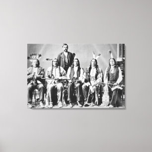 Lienzo Delegación de los jefes de Siux, llevada por la