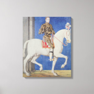 Lienzo Delfín ecuestre Enrique del retrato II