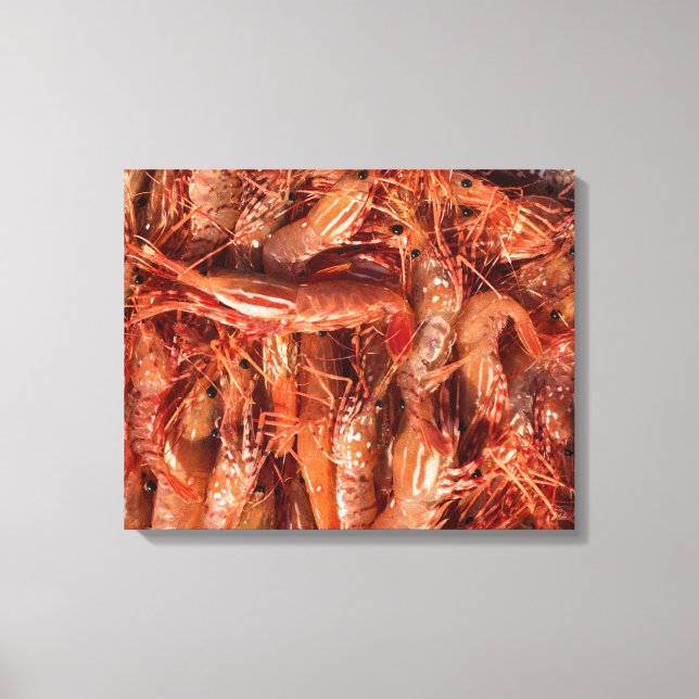 Lienzo Deliciosos Langostinos (Anverso)