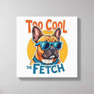 Lienzo Demasiado genial para buscar Bulldog Francés Gafas