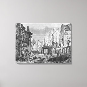 Lienzo Demoliciones para el edificio de DES Ecoles de la