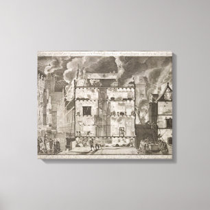 Lienzo Demostración del ilustracion cómo podrían las