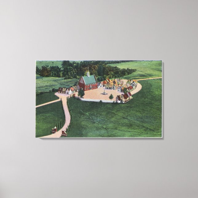 Lienzo Den Danske Landsby (aldea danesa) (Anverso)