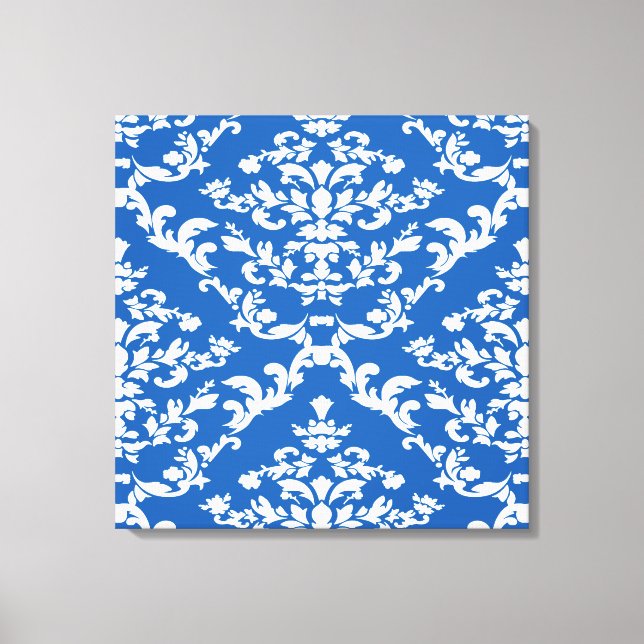 Lienzo Denim Blue Bold Damask @ Emporiomoffa (Anverso)
