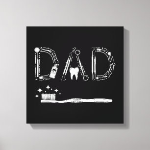Lienzo Dentista Antiguo Papá Padre Abuelo Día del Padre M